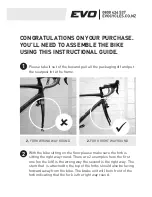 Preview for 3 page of Evo ROAD BIKE Assembly Instructions Manual