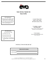 Preview for 34 page of Evo Trim Kit for Evo Affinity 25G Owners & Installation Manual