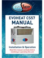 Preview for 1 page of evoheat CS57 Installation And Operation Manual