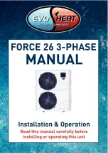 evoheat Force 26 Installation & Operation Manual предпросмотр