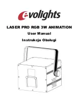 Предварительный просмотр 1 страницы Evolights Laser PRO RGB 3W Animation User Manual