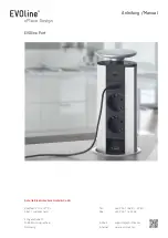 Предварительный просмотр 1 страницы EVOline ePlace Design Port Manual