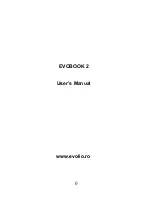 Предварительный просмотр 1 страницы Evolio EVOBOOK 2 User Manual