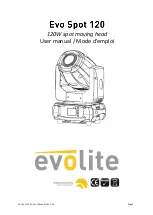 Preview for 1 page of Evolite Evo Spot 120 User Manual