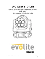 Evolite Evo Spot 60-CR User Manual preview