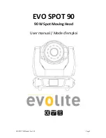 Evolite EVO SPOT 90 User Manual preview