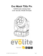 Evolite Evo Wash 730z Pix User Manual предпросмотр