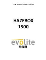 Evolite HAZEBOX 1500 User Manual preview