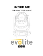 Evolite HYBRID 10R User Manual предпросмотр