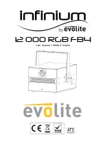 Предварительный просмотр 1 страницы Evolite Infinium 12000 RGB FB4 User Manual