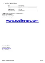 Preview for 21 page of Evolite Infinium 2200 RGB User Manual