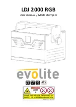 Предварительный просмотр 1 страницы Evolite LDJ 2000 RGB User Manual