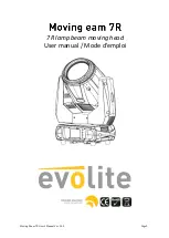 Evolite Moving eam 7R User Manual предпросмотр