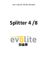 Evolite Splitter 4 User Manual предпросмотр