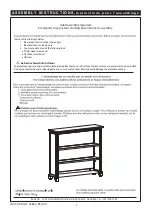 Предварительный просмотр 2 страницы Evolur MADISON HUTCH BOOKCASE Assembly Instructions Manual