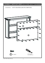 Предварительный просмотр 11 страницы Evolur MADISON HUTCH BOOKCASE Assembly Instructions Manual