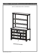 Предварительный просмотр 13 страницы Evolur MADISON HUTCH BOOKCASE Assembly Instructions Manual