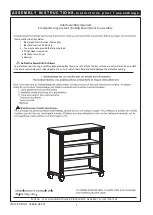 Предварительный просмотр 2 страницы Evolur MADISON MINI HUTCH BOOKCASE Assembly Instructions Manual