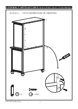 Предварительный просмотр 7 страницы Evolur MADISON MINI HUTCH BOOKCASE Assembly Instructions Manual