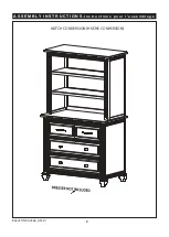 Предварительный просмотр 8 страницы Evolur MADISON MINI HUTCH BOOKCASE Assembly Instructions Manual