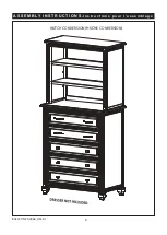 Предварительный просмотр 9 страницы Evolur MADISON MINI HUTCH BOOKCASE Assembly Instructions Manual