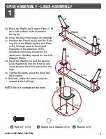 Предварительный просмотр 9 страницы Evolur STILNOVO MID CENTURY Owner'S Manual