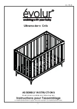 Evolur Ultramodern Crib Assembly Instructions Manual preview