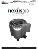 Evolution Aqua nexus 310 Installation And Instruction Manual preview