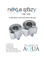 Evolution Aqua Nexus Eazy 200 Installation And Instruction Manual preview