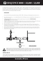 Предварительный просмотр 2 страницы Evolution Aqua Sequence 800 Installation And Service Manual