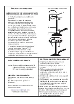 Предварительный просмотр 2 страницы evolution lighting BANKERS Safety And Assembly Instructions