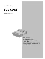 Предварительный просмотр 1 страницы Evolution Technologies EV64AMX Operating Instructions Manual