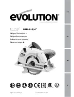 Предварительный просмотр 1 страницы Evolution 041-0002A Original Instructions Manual