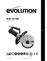 Preview for 1 page of Evolution DISC CUTTER Original Instructions Manual