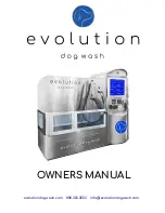 Evolution Dog wash Owner'S Manual предпросмотр