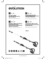 Предварительный просмотр 1 страницы Evolution DWS 225 Instruction Manual