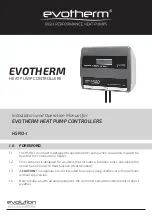 Evolution Evotherm H5RO-I Installation And Operation Manual предпросмотр