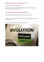 Evolution Fury3-B Supplemental Manual предпросмотр