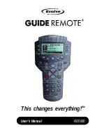 Предварительный просмотр 1 страницы Evolve Communications GUIDE Remote RD5000 User Manual