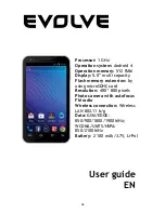 Evolve mobile phone User Manual preview