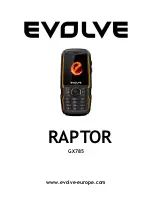 Preview for 1 page of Evolve Raptor GX785 Manual