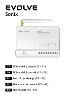 Evolve Sonix User Manual preview