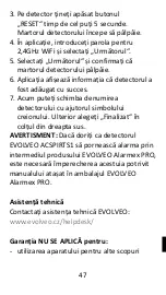 Preview for 47 page of Evolveo ACSPIRTS1 Manual