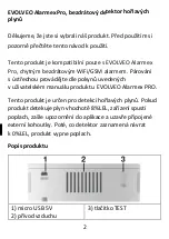 Preview for 2 page of Evolveo Alarmex Pro ACSALMGAS Manual