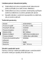 Preview for 6 page of Evolveo Alarmex Pro ACSALMGAS Manual