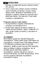 Предварительный просмотр 7 страницы Evolveo Bluetooth Repro 3W User Manual