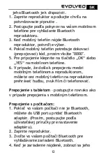 Предварительный просмотр 13 страницы Evolveo Bluetooth Repro 3W User Manual