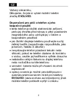 Предварительный просмотр 2 страницы Evolveo EasyPhone D2 User Manual