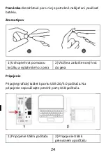 Предварительный просмотр 24 страницы Evolveo Grafico T12 Manual