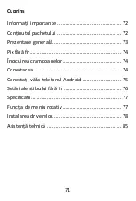 Предварительный просмотр 71 страницы Evolveo Grafico TW Manual